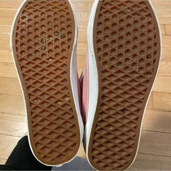 Vans Pink and White Athletic Shoes Womens 7.5 - Picture 10 of 11